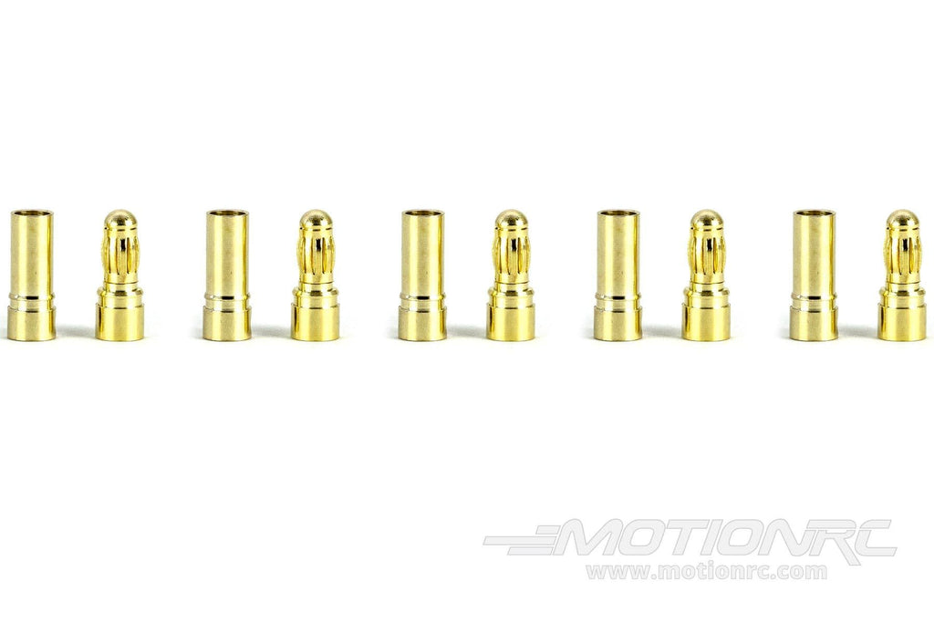 BenchCraft 3.5mm Gold Bullet ESC and Motor Connectors (5 Pairs) BCT5062-025