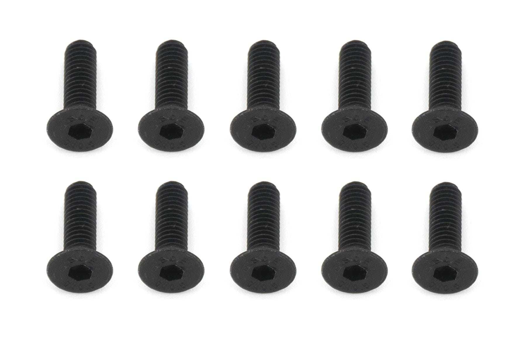 BenchCraft 3mm x 10mm Countersunk Machine Hex Screws (10 Pack)