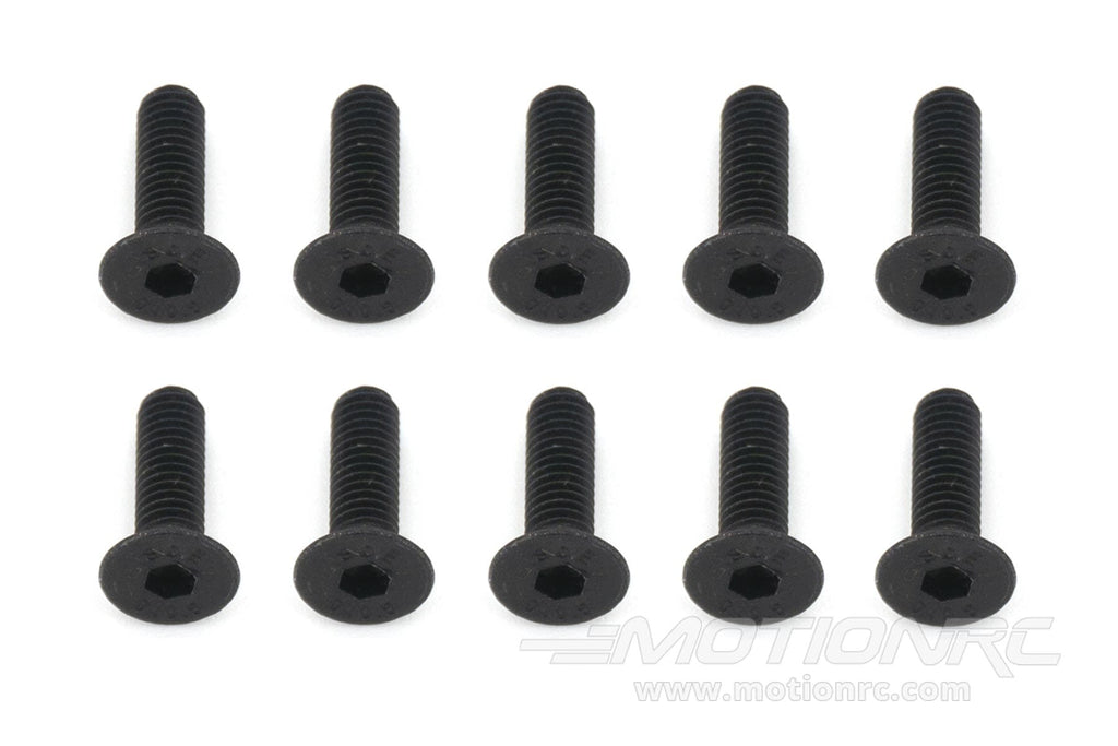 BenchCraft 3mm x 10mm Countersunk Machine Hex Screws (10 Pack)