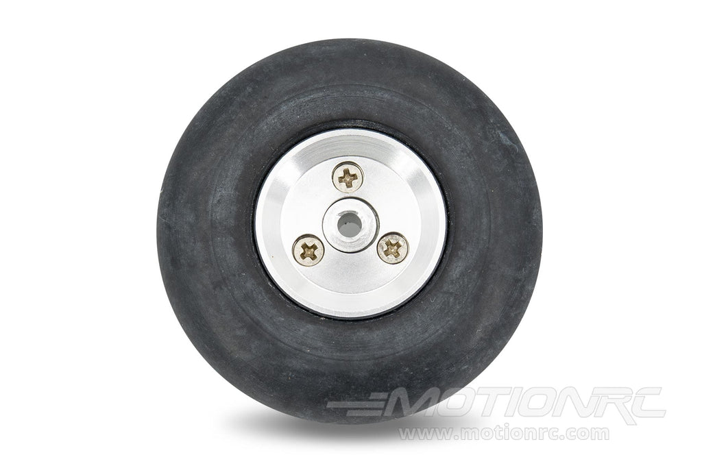 BenchCraft 48mm (1.9") x 15mm Solid Rubber Wheel w/ Aluminum Hub for 3mm Axle BCT5016-048