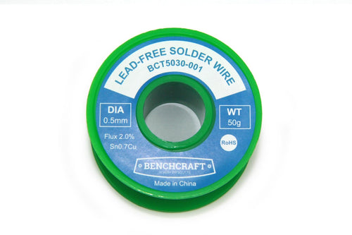 BenchCraft Lead-Free Solder with .5mm diameter 50g/Reel BCT5030-001