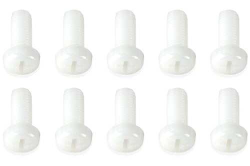 BenchCraft M8 x 20mm Nylon Screws - White (10 Pack) BCT5040-007