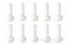 BenchCraft M8 x 30mm Nylon Screws - White (10 Pack) BCT5040-008