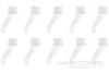 BenchCraft Micro Control Horns - Clear (10 Pack) BCT5010-002