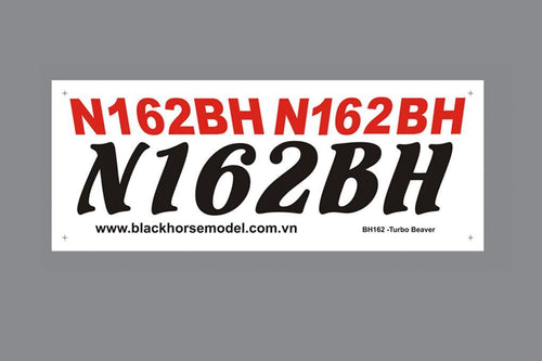 Black Horse 2250mm DHC-2 Turbo Beaver Decal Set BHBV012