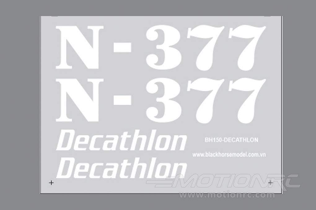 Black Horse 2450mm Super Decathlon Decal Sheet