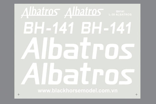 Black Horse 90mm EDF L-39 Albatros - Blue - Decal Set BHL3017