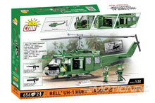 Load image into Gallery viewer, COBI Bell UH-1 Huey Helicopter 1:32 Scale Building Block Set COBI-2423
