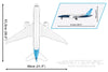 COBI Boeing 787-8 Dreamliner Passenger Jet 1:110 Scale Building Block Set COBI-26603