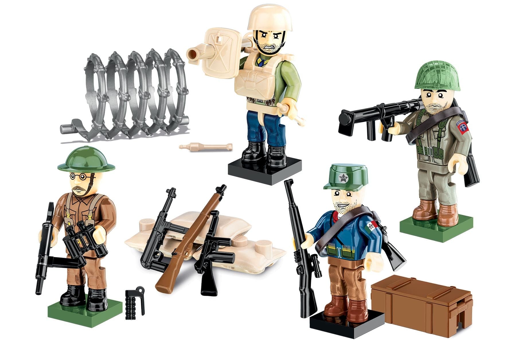 COBI Company of Heroes 3 Figures and Accessories Building Block Set COBI-3041