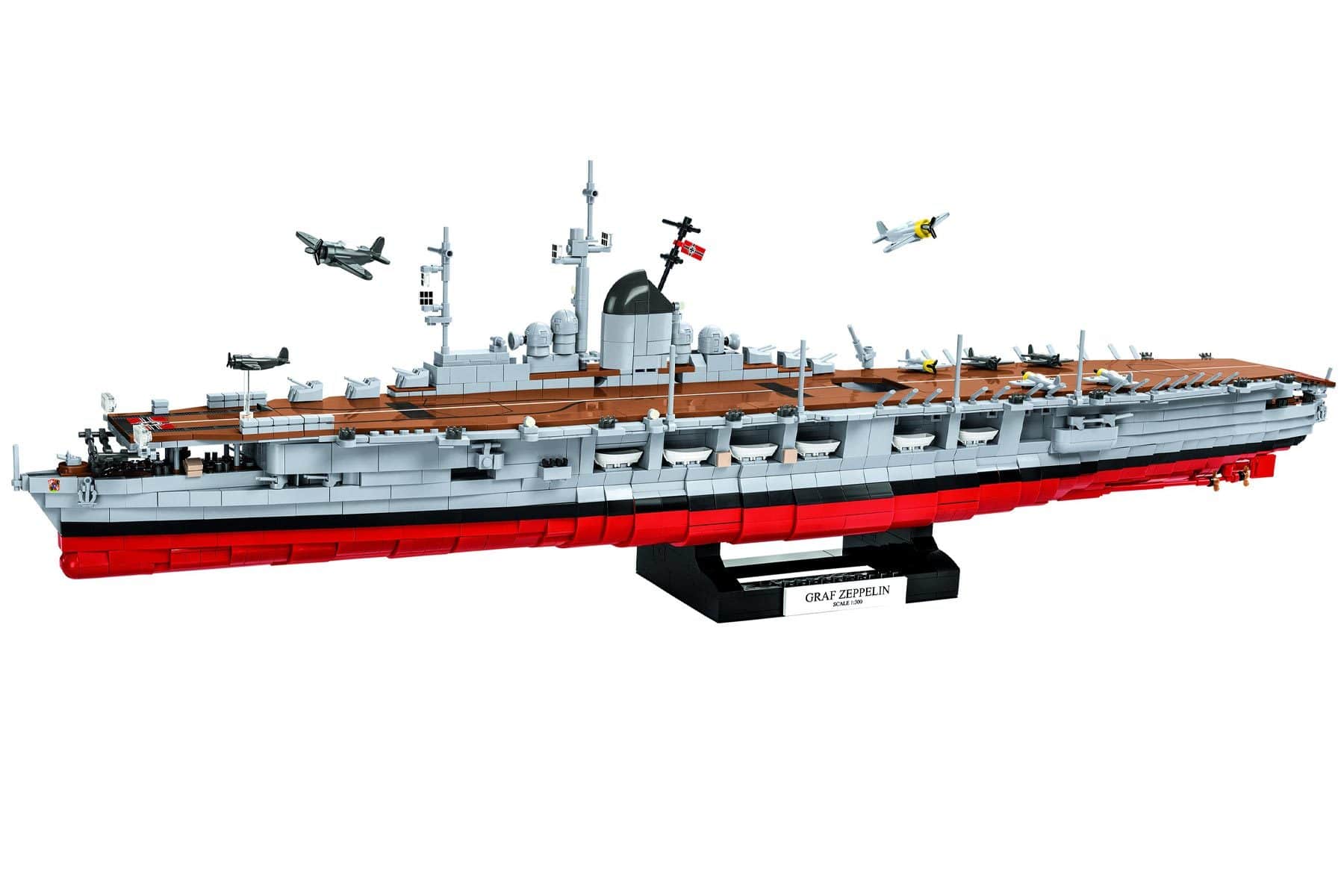 COBI Graf Zeppelin Aircraft Carrier 1:300 Scale Building Block Set COBI-4826