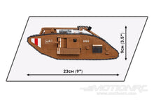 Load image into Gallery viewer, COBI Heavy Tank Mark V (Male) 1:35 Scale Building Block Set COBI-2984
