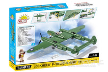 Load image into Gallery viewer, COBI Lockheed P-38H Lightning 1:32 Scale Building Block Set COBI-5726
