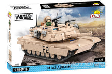 Load image into Gallery viewer, COBI M1A2 Abrams Tank 1:35 Scale Building Block Set COBI-2622
