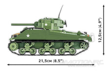 Load image into Gallery viewer, COBI M4A3 Sherman Tank 1:28 Scale Building Block Set COBI-2570
