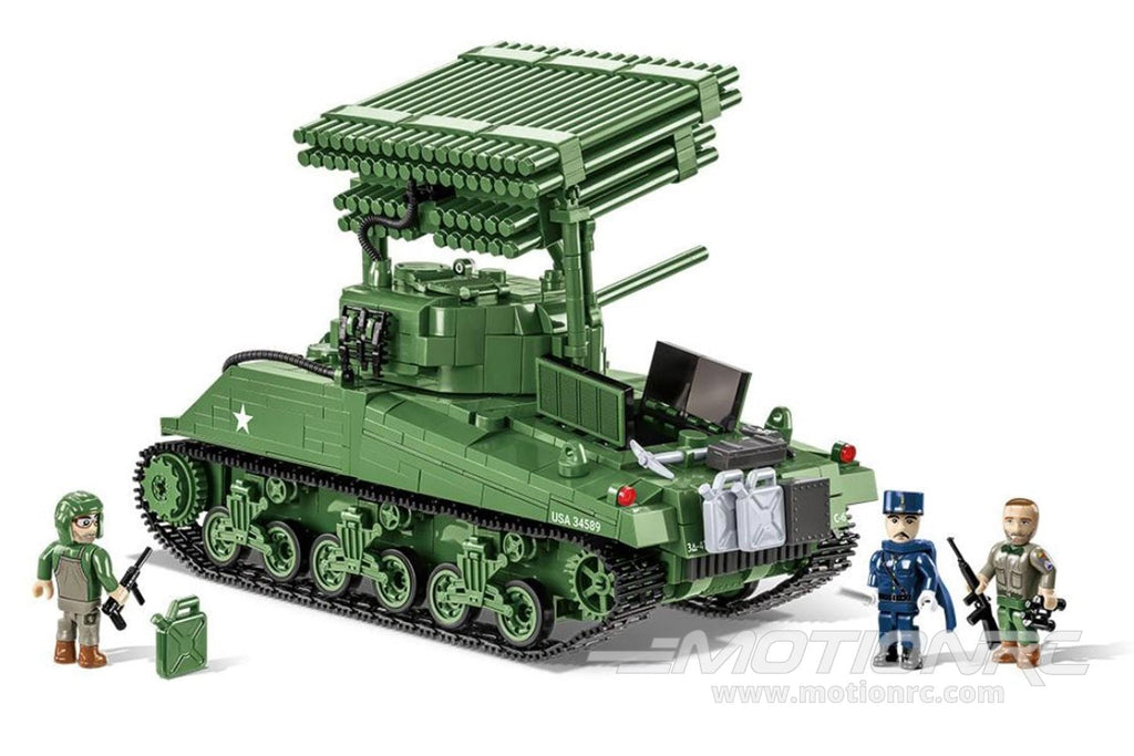 COBI M4A3 Sherman Tank with T-34 Calliope 1:28 Scale Executive Edition Building Block Set COBI-2569