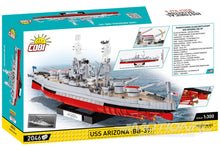Load image into Gallery viewer, COBI US Battleship USS Arizona 1:300 Scale Building Block Set COBI-4843
