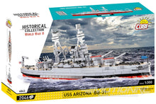 Load image into Gallery viewer, COBI US Battleship USS Arizona 1:300 Scale Building Block Set COBI-4843
