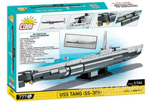 Load image into Gallery viewer, COBI USS Tang Submarine 1:144 Scale Building Block Set COBI-4831
