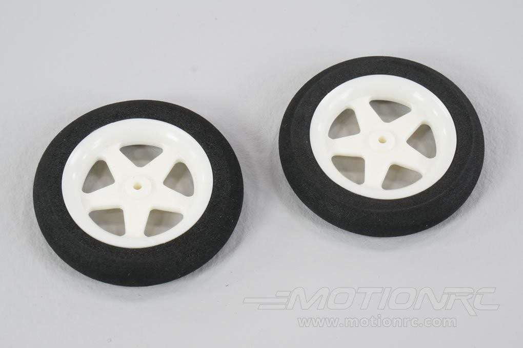 Du-Bro 47mm (1.8") x 8mm EVA Foam Micro Sport Wheels for 2mm Axle (2 Pack) DUB186MS