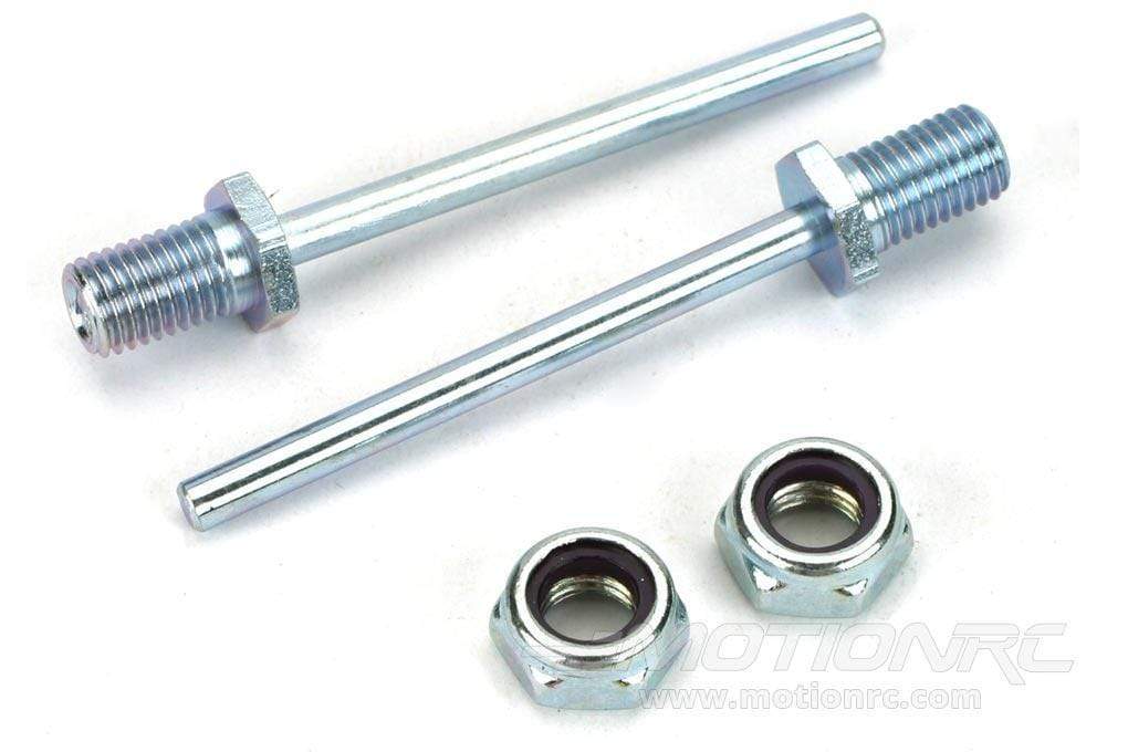 Du-Bro 5/32" x 2" Spring Steel Axle Shaft with Nylon Insert Lock Nuts DUB248