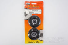 Load image into Gallery viewer, Du-Bro 69.8mm (2.75&quot;) x 23mm Low Bounce Treaded PVC Wheels for 4mm Axle (2 Pack) DUB275T
