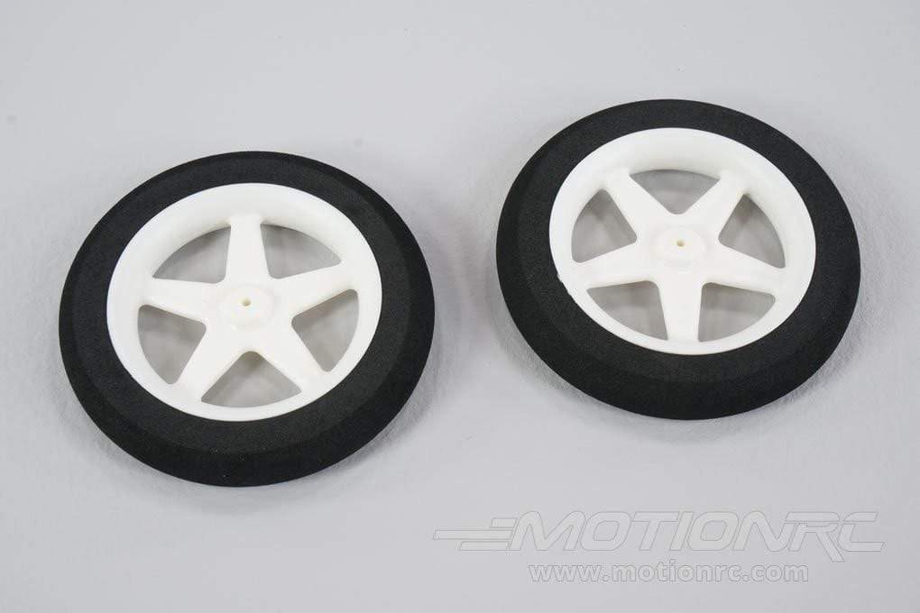 Du-Bro 76.2mm (3") x 10mm Micro Sport EVA Foam Wheels for 2mm Axle (2 Pack) DUB300MS