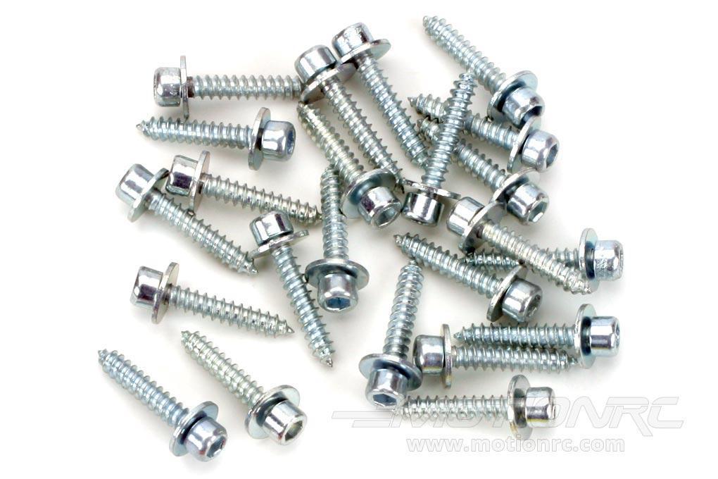 Dubro #2 x 11.1mm / 7/16" Socket Head Servo Mounting Screws (24 Pieces) DUB893