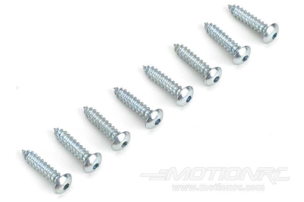 Dubro #4 x 12.7mm / 1/2" Button Head Sheet Metal Screws (8 Pack) DUB527