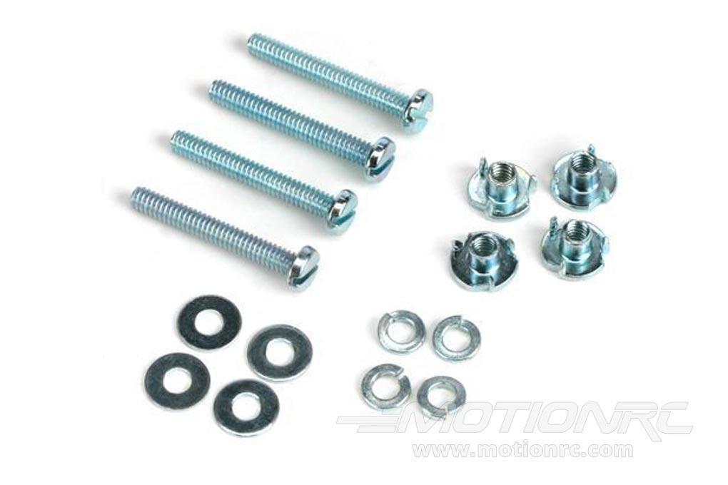 Dubro Mounting Bolts & Blind Nut Set 2-56 x 1/2" (4 Pack) DUB125