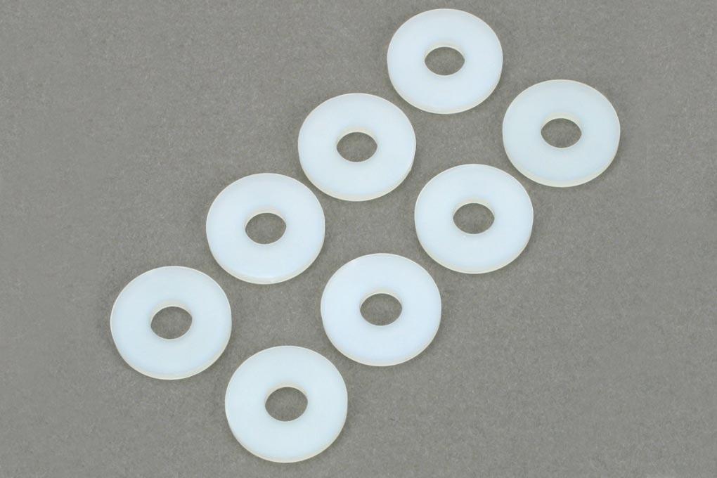 Dubro Nylon Flat Washers #10 (8 Pack) DUB638