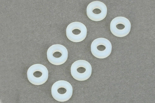 Dubro Nylon Flat Washers #4 (8 Pack) DUB635