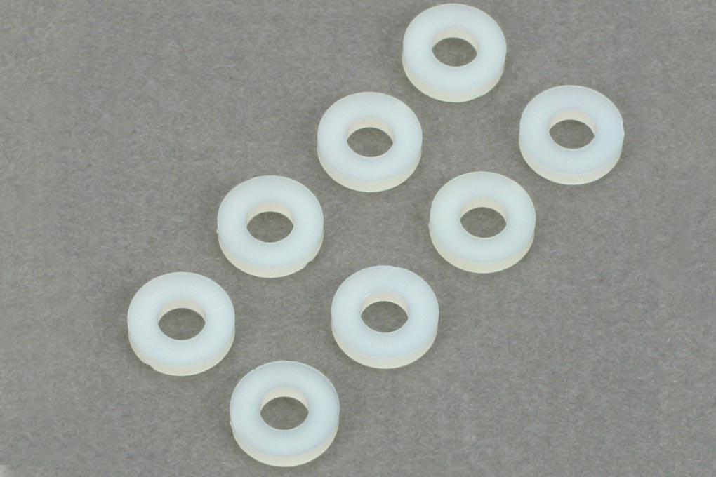 Dubro Nylon Flat Washers #6 (8 Pack) DUB636