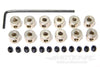 Dubro Plated Brass Dura-Collars 2.3mm / 3/32" Bulk (12 Pack) DUB596