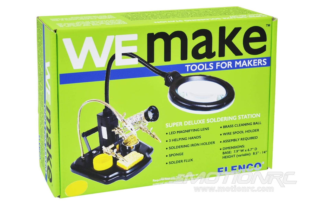 Elenco LED Magnifying Lamp with 3rd Hand ELE-ZD10Y