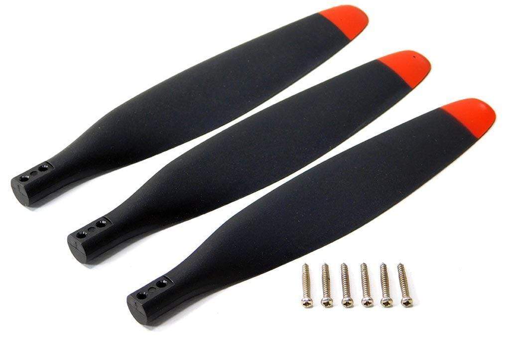 FlightLine 12x7 3-Blade Propeller - Red Tip P412071