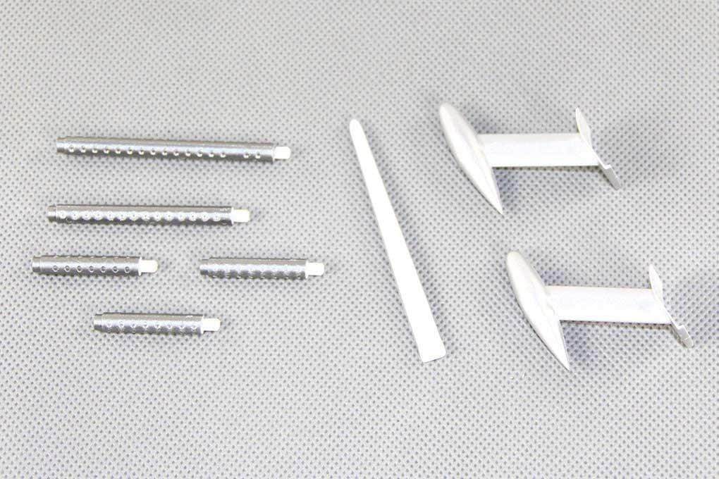 FlightLine P-38L Scale Guns and Antenna - Silver FLW30110910