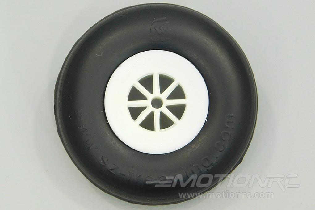 Freewing 50mm (1.96") x 16mm PU Rubber Treaded Wheel for 3.2mm Axle W00010144