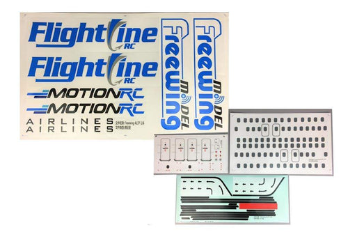 Freewing 70mm EDF AL37 Airliner Decal Sheet FJ3151106