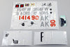 Freewing 70mm EDF F-16 Decal Sheet - Arctic Camo FJ2112107