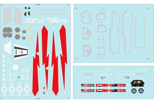 Freewing 70mm EDF F-35 Lightning II V3 Decal Sheet FJ2161107