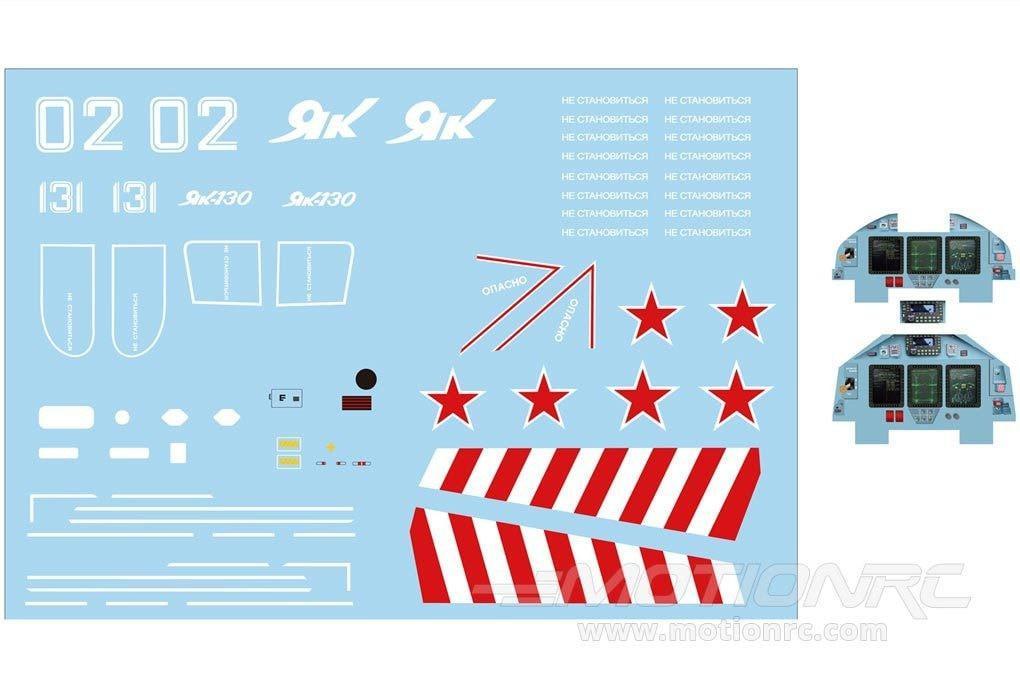 Freewing 70mm Yak-130 Decal Sheet FJ2091107