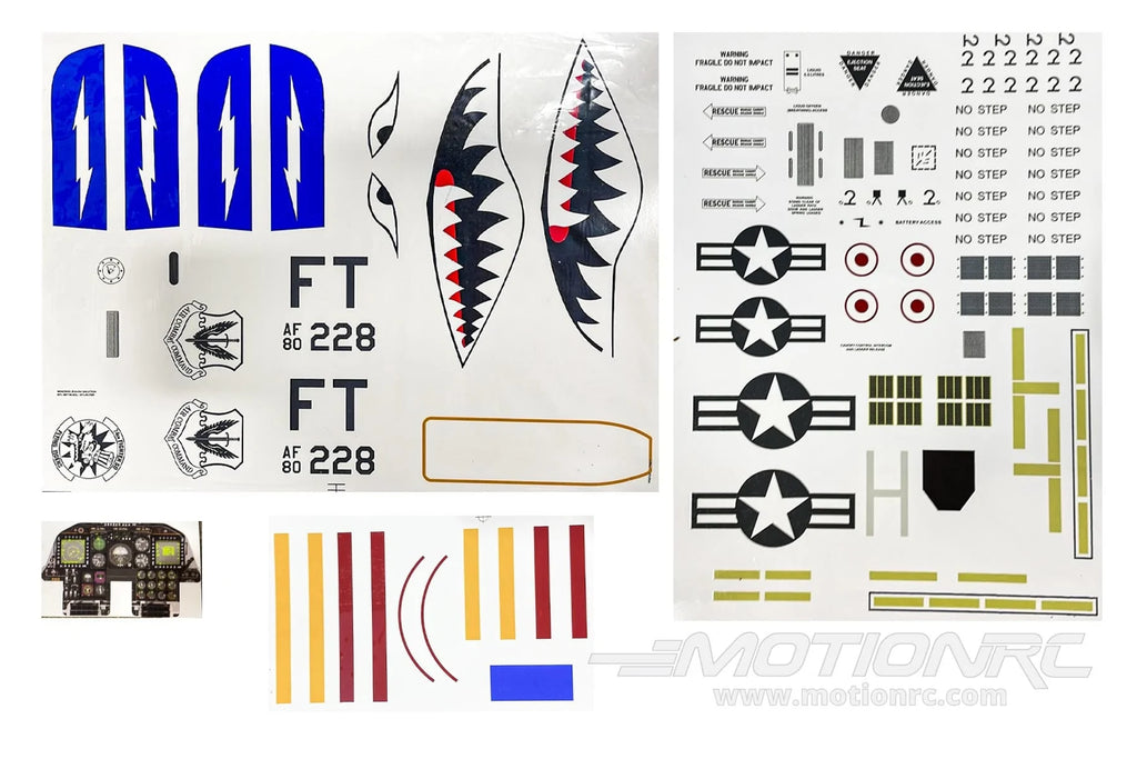 Freewing 80mm EDF A-10 Decal Set FJ3111107