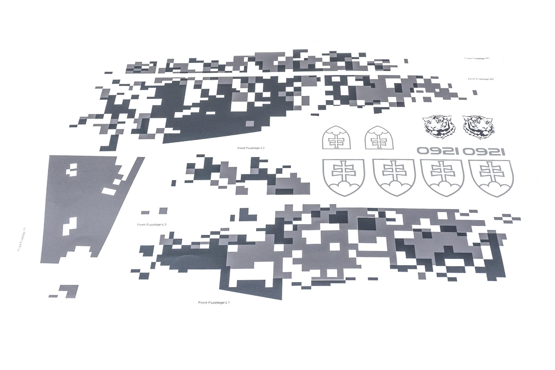 Freewing 80mm EDF MiG-29 Decal Sheet FJ3161107