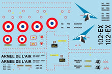 Load image into Gallery viewer, Freewing 80mm EDF Mirage 2000 Decal Sheet FJ2061107
