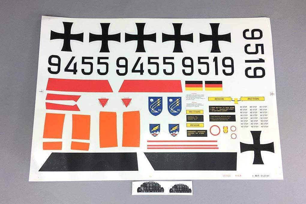 Freewing 80mm EDF T-33 Decal Sheet - German FJ2172107