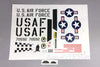 Freewing 80mm EDF T-33 Decal Sheet - USAF