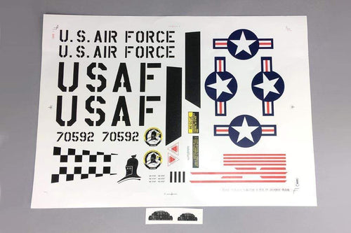 Freewing 80mm EDF T-33 Decal Sheet - USAF FJ2171107