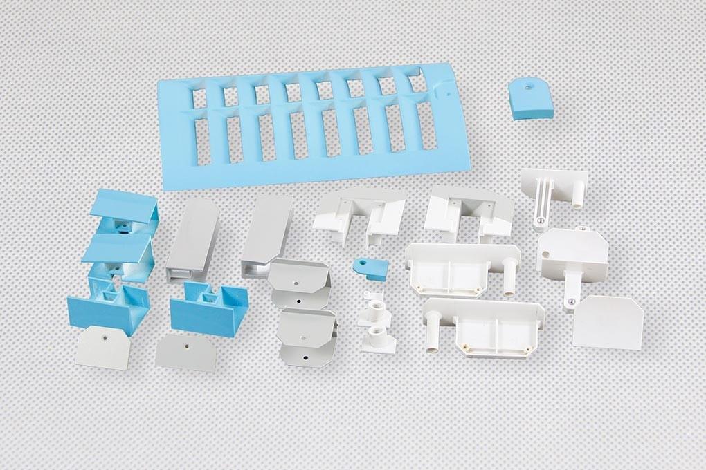 Freewing 80mm Mig-21 Plastic Parts Set - Blue FJ21021094