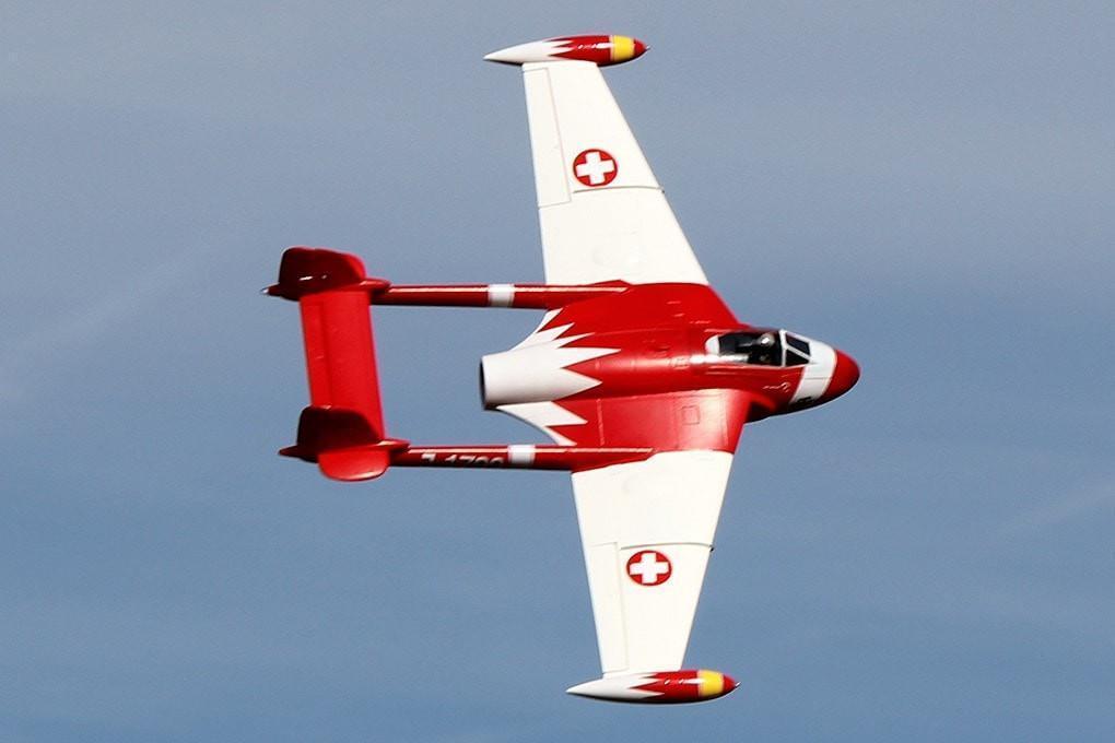 Freewing de Havilland DH-112 Venom V2 Swiss Red High Performance 90mm EDF Jet - PNP RJ30233P
